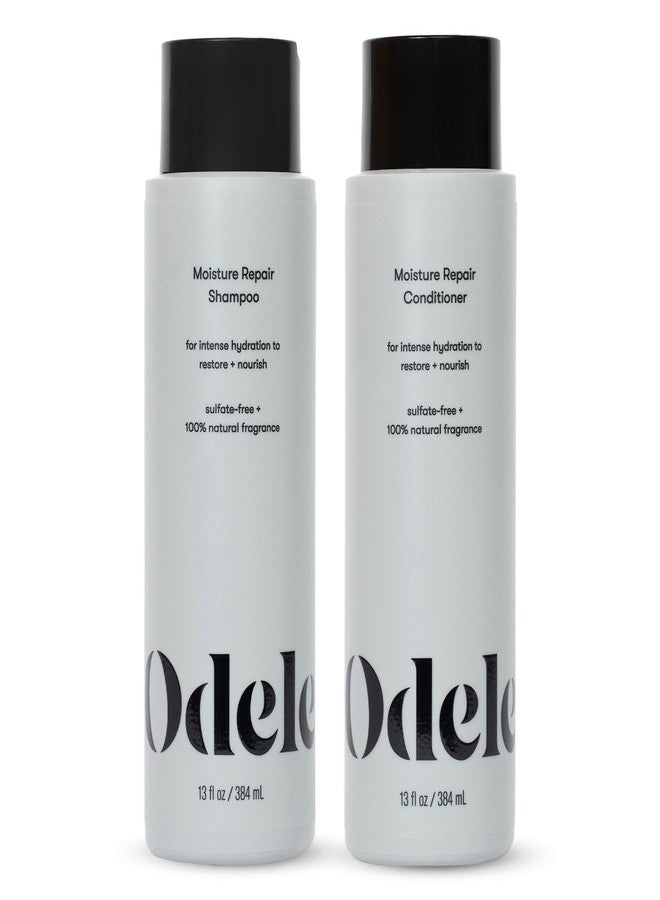 Odele Moisture Repair Sulfate-Free Shampoo & Conditioner Set, for Intense Hydration to Restore & Nourish Dry or Damaged Hair, 13 Fl Oz Each (2-Pack) - Image 1